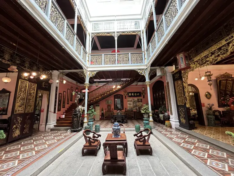 Main Courtyard Of Penang Peranakan Museum